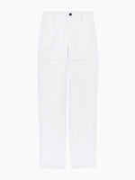 Flat image of Sydnor Pants in Rumpled Cotton in white