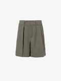 Flat image of Tayla Shorts in Cotton Nylon in KHAKI