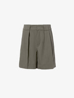 Flat image of Tayla Shorts in Cotton Nylon in KHAKI