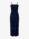 Still Life image of Ward Knit Dress in Printed Rib in NAVY/BLACK