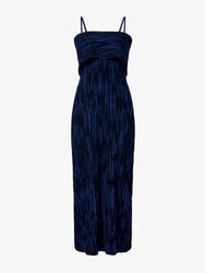 Still Life image of Ward Knit Dress in Printed Rib in NAVY/BLACK