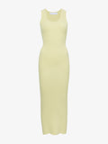 Still Life image of Cole Knit Dress in Viscose Rib in PALE YELLOW