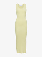 Still Life image of Cole Knit Dress in Viscose Rib in PALE YELLOW