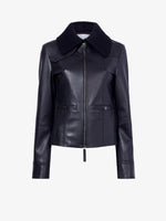 Proenza Schouler Still Life image of Vaughn Jacket in Lightweight Leather in BLACK