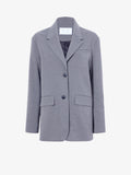 Proenza Schouler Still Life image of Lincoln Jacket in Melange Flannel in GREY MELANGE