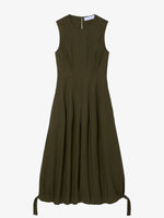 Proenza Schouler Still Life image of Marley Dress in Tech Cotton in DARK FERN