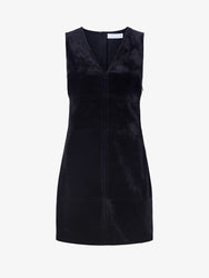 Proenza Schouler Still Life image of Knox Dress in Chenille Suiting in BLACK