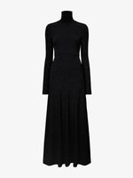 Proenza Schouler Flat image of Jayne Dress in Brushed Rib in BLACK