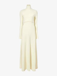 Proenza Schouler Still Life image of Jayne Dress in Brushed Rib in PALE YELLOW