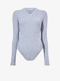 Proenza Schouler Still Life image of Delaney Bodysuit in Brushed Rib in ICE