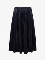 Proenza Schouler Still Life image of Rosalyn Pleated Skirt in Lightweight Faux Leather in BLACK