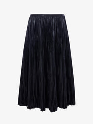 Proenza Schouler Still Life image of Rosalyn Pleated Skirt in Lightweight Faux Leather in BLACK