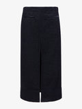 Proenza Schouler Still Life image of Kingsley Skirt in Soft Twill Coating in BLACK/GREY