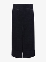 Proenza Schouler Still Life image of Kingsley Skirt in Soft Twill Coating in BLACK/GREY