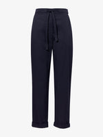 Proenza Schouler Still Life image of Preston Drawstring Pant in Tech Cotton in BLACK