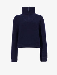 Proenza Schouler Still Life image of Sienna Knit Sweater in Wool Blend in NAVY