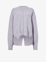 Proenza Schouler flat image of Kellen Sweater in Wool in LIGHT GREY