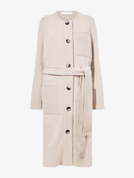 Proenza Schouler Still Life image of Lenora Knit Cardigan in Wool Blend in BIRCH