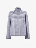 Proenza Schouler Still Life image of Brynn Sweater in Knit Jacquard in GREY/PALE GREY MELANGE