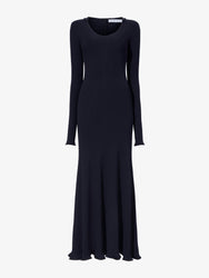 Proenza Schouler Still Life image of Elie Knit Dress in Viscose Rib in BLACK