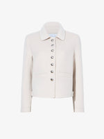 Proenza Schouler Still Life image of Emilie Jacket in Double Face Wool in ENOKI