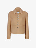 Proenza Schouler flat image of Emilie Jacket in Double Face Wool in CAMEL