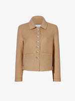 Proenza Schouler flat image of Emilie Jacket in Double Face Wool in CAMEL