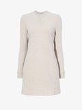 Proenza Schouler Still Life image of Apollo Knit Dress in Cloque in OATMEAL MELANGE