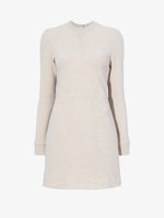 Proenza Schouler Still Life image of Apollo Knit Dress in Cloque in OATMEAL MELANGE