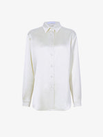 Proenza Schouler Still Life image of Raven Shirt in Satin in ENOKI