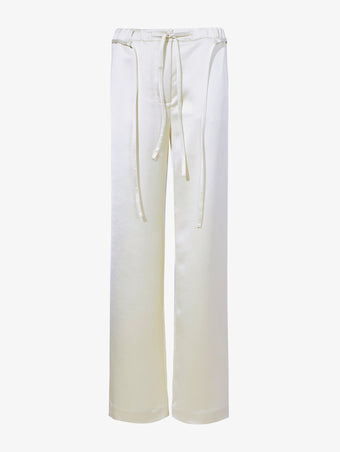 Proenza Schouler Still Life image of Magnus Pant in Satin in ENOKI