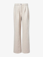 Proenza Schouler Still Life image of Tristan Knit Pant in Cloque in OATMEAL MELANGE