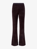 Proenza Schouler flat image of Evie Knit Pant in Chenille in HICKORY