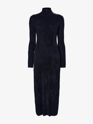 Proenza Schouler Flat image of Jude Knit Dress in Chenille in BLACK