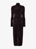 Proenza Schouler flat image of Jude Knit Dress in Chenille in HICKORY