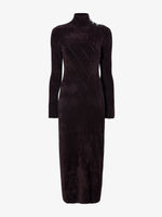 Proenza Schouler flat image of Jude Knit Dress in Chenille in HICKORY