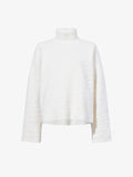 Proenza Schouler Flat image of Asher Sweater in Brushed Knit in EGGSHELL