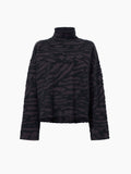 Proenza Schouler flat image of Asher Sweater in Brushed Knit in HICKORY/BLACK