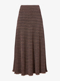 Proenza Schouler flat image of Stina Knit Skirt in Geo Knits in BROWN/BLACK