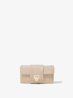 Front image of Flip Shoulder Chain Clutch in TAUPE