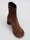 Proenza Schouler 3/4 front editorial image of Glove Boot in ESPRESSO