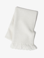 Folded image of Blanket Shawl In Textured Boucle Knit in Ivory