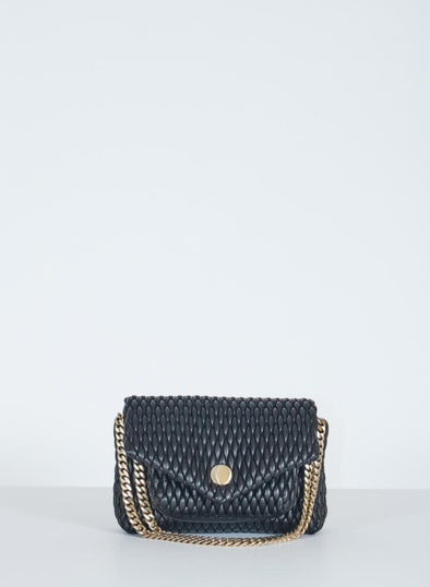 Raffia PS Harris Bag - BLACK